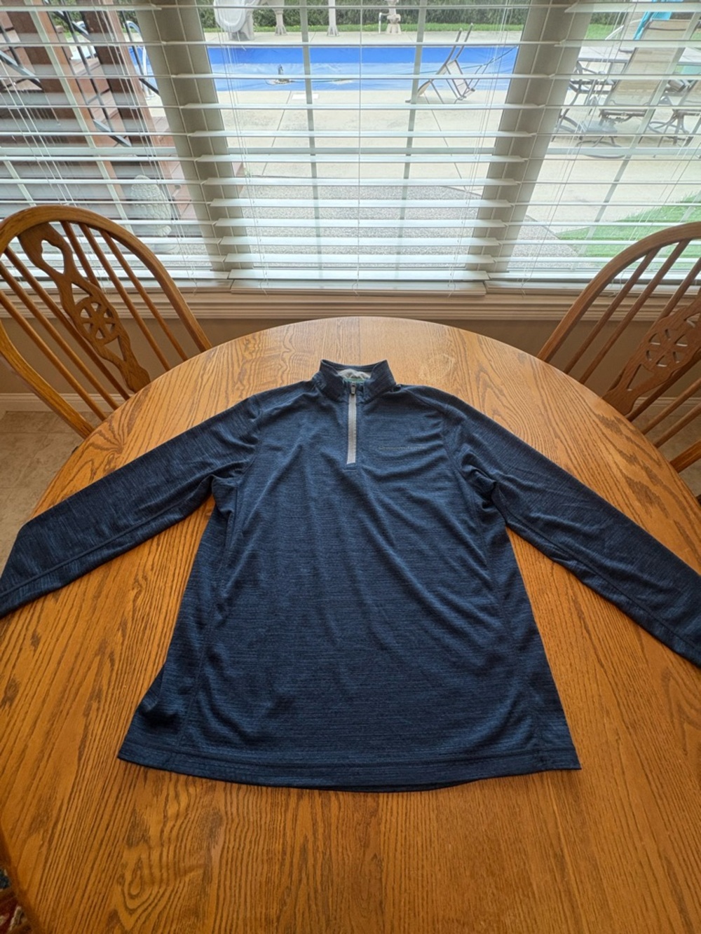 Vineyard Vines Men’s L Blue Performance Pullover 1/4 Zip Shirt Golf Hiking